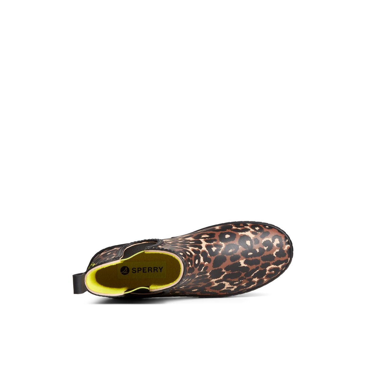 Torrent Leopard Chelsea Waterproof Rain Boot Black Women s Torrent Boot Sperry US