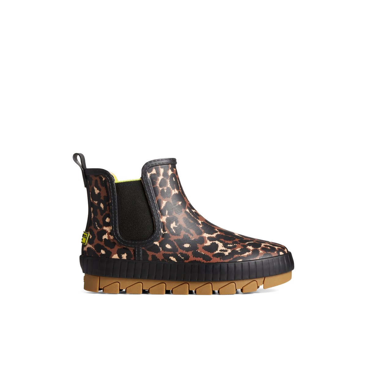 Torrent Leopard Chelsea Waterproof Rain Boot Black Women s Torrent Boot Sperry US
