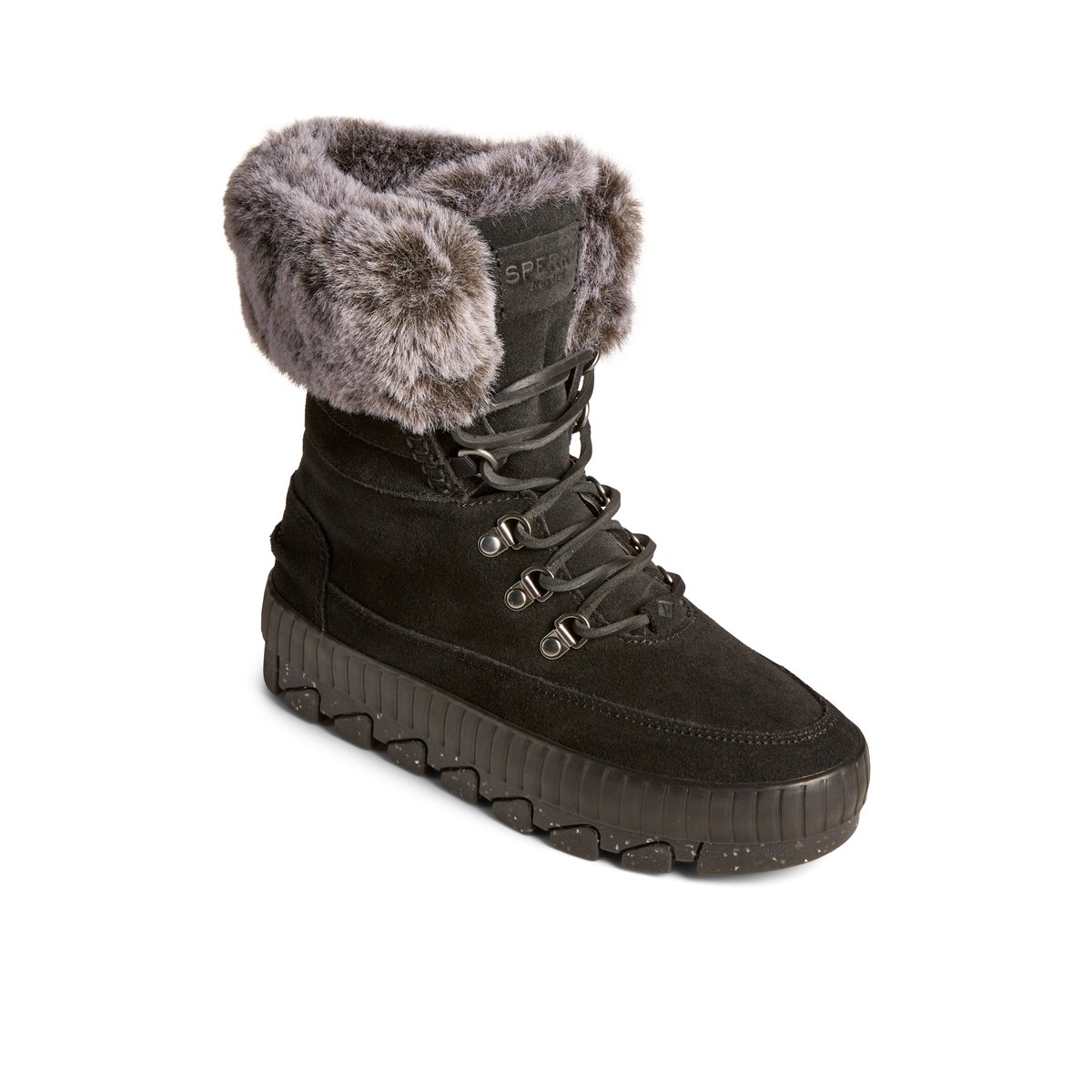 Sperry black winter boots deals