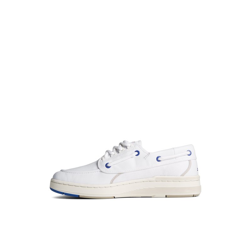 Mens white sperry boat shoes deals