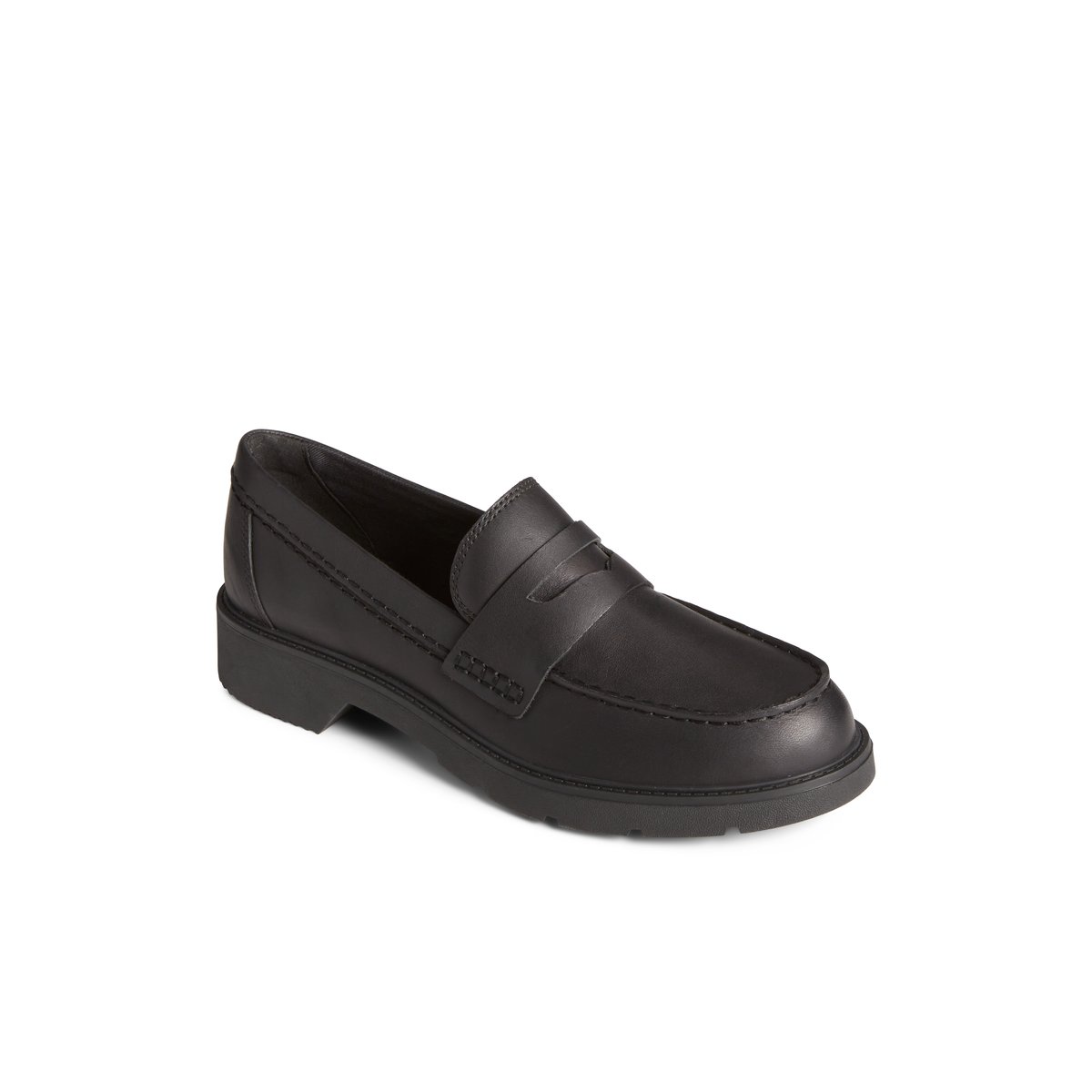 Black sperry loafers womens online